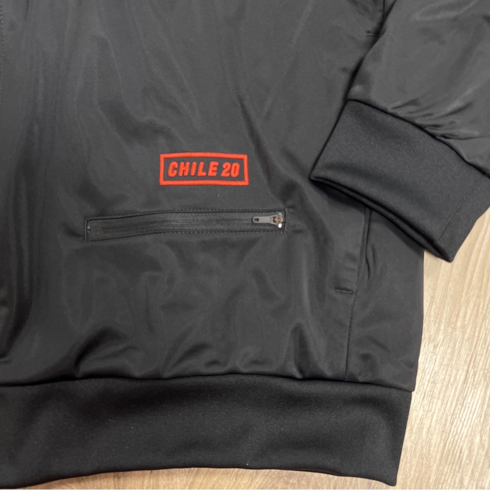 Adidas Originals Chile 20 Full Zip Track Jacket Black Men's H65538 NWT - Picture 3 of 7
